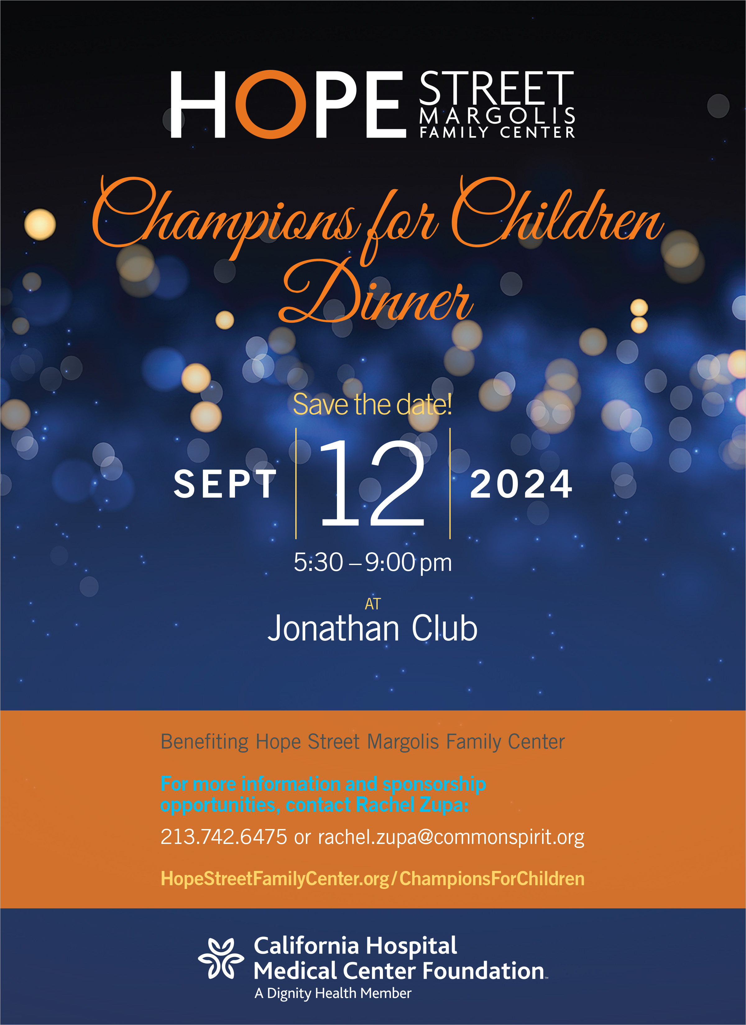 2024 Champions for Children Dinner is Thursday, September 12