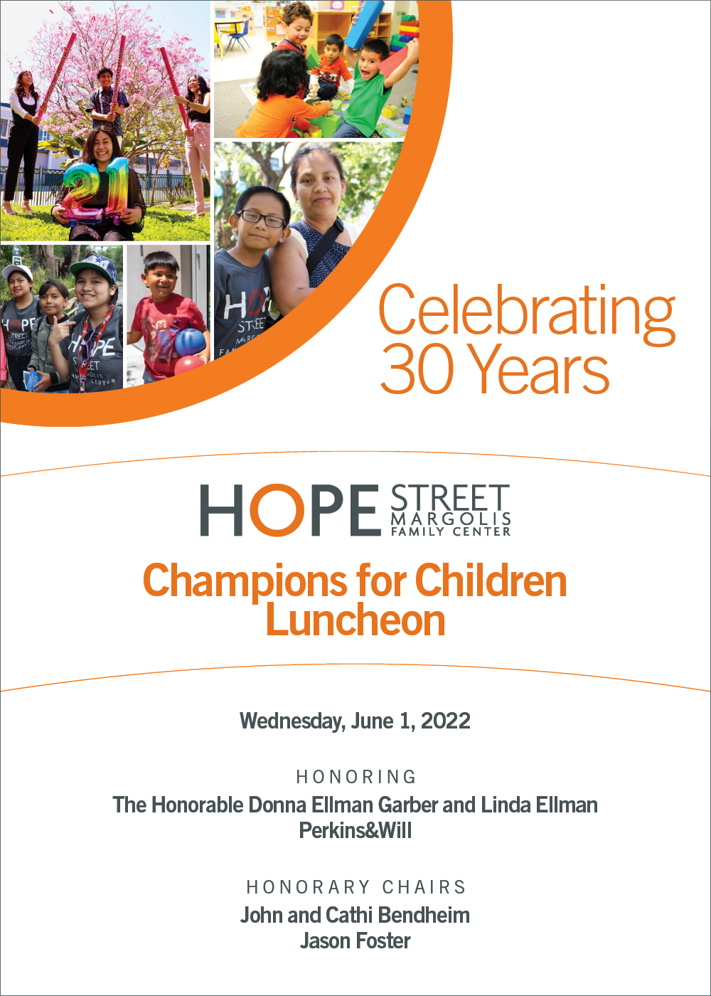 Evite for 2022 Champions for Children Luncheon
